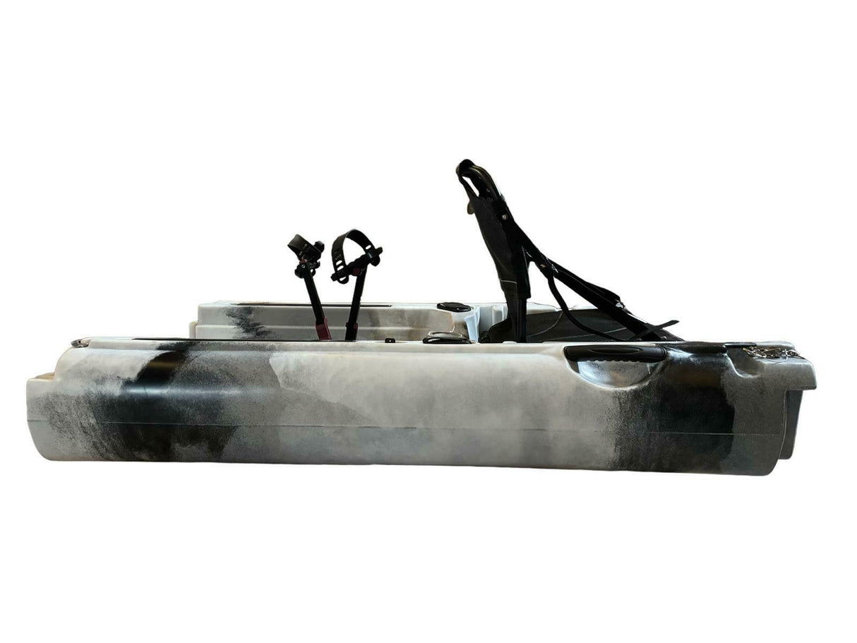 MODULO CENTRALE KAYAK A PEDALI DIVISIBILE IN 2 CON PINNE BIG MAMA START S300 - BIANCO NERO