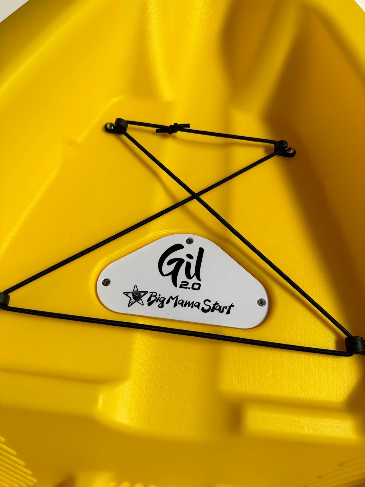 kayak GIL 2.0 BIG MAMA START - canoa monoposto da 254 cm + seggiolino + pagaia - ARANCIONE