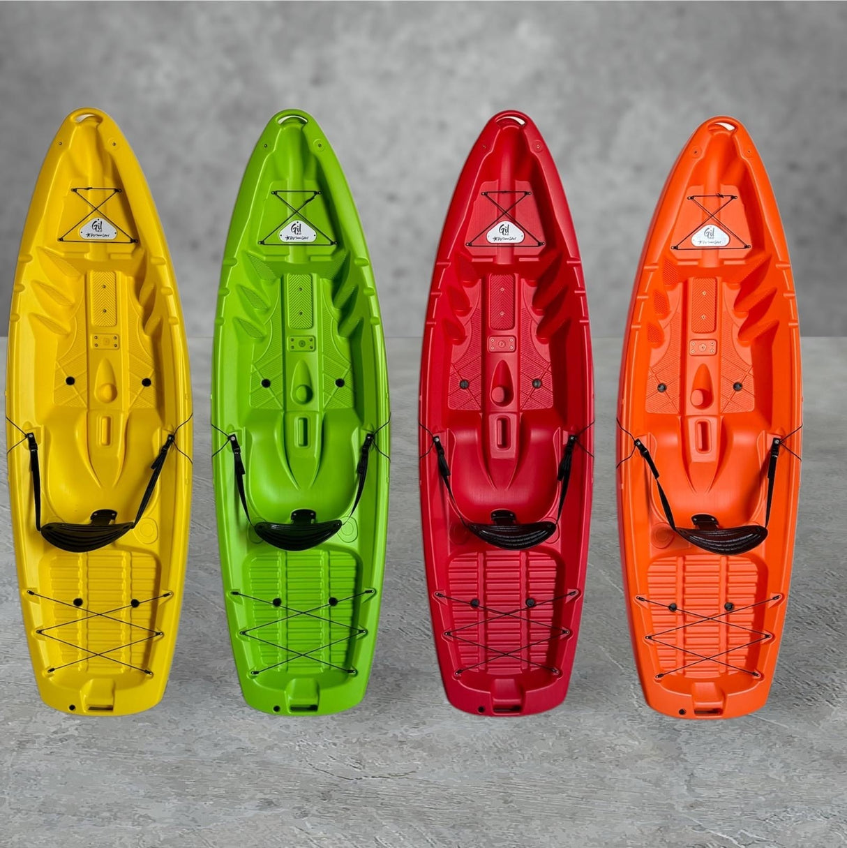 GIL 2.0 BIG MAMA START - canoa da 254 cm + seggiolino + pagaia - ROSSO