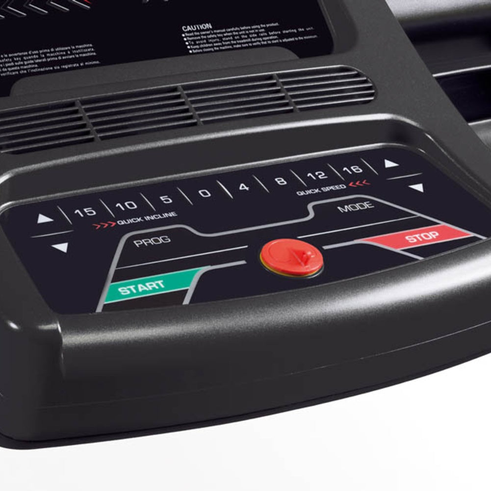 Promo Tapis Roulant Trx-100 3.0 Motore Ac Toorx Inclinazione Elettrica Fascia Cardio Toorx Inclusa - App Ready 3.0 Compatibile Con Iconsole+ Kinomap + Zwift - Velocità 1,0 - 22,0 Km/h Peso utente 140 Kg Piano corsa 53 x 151 cm