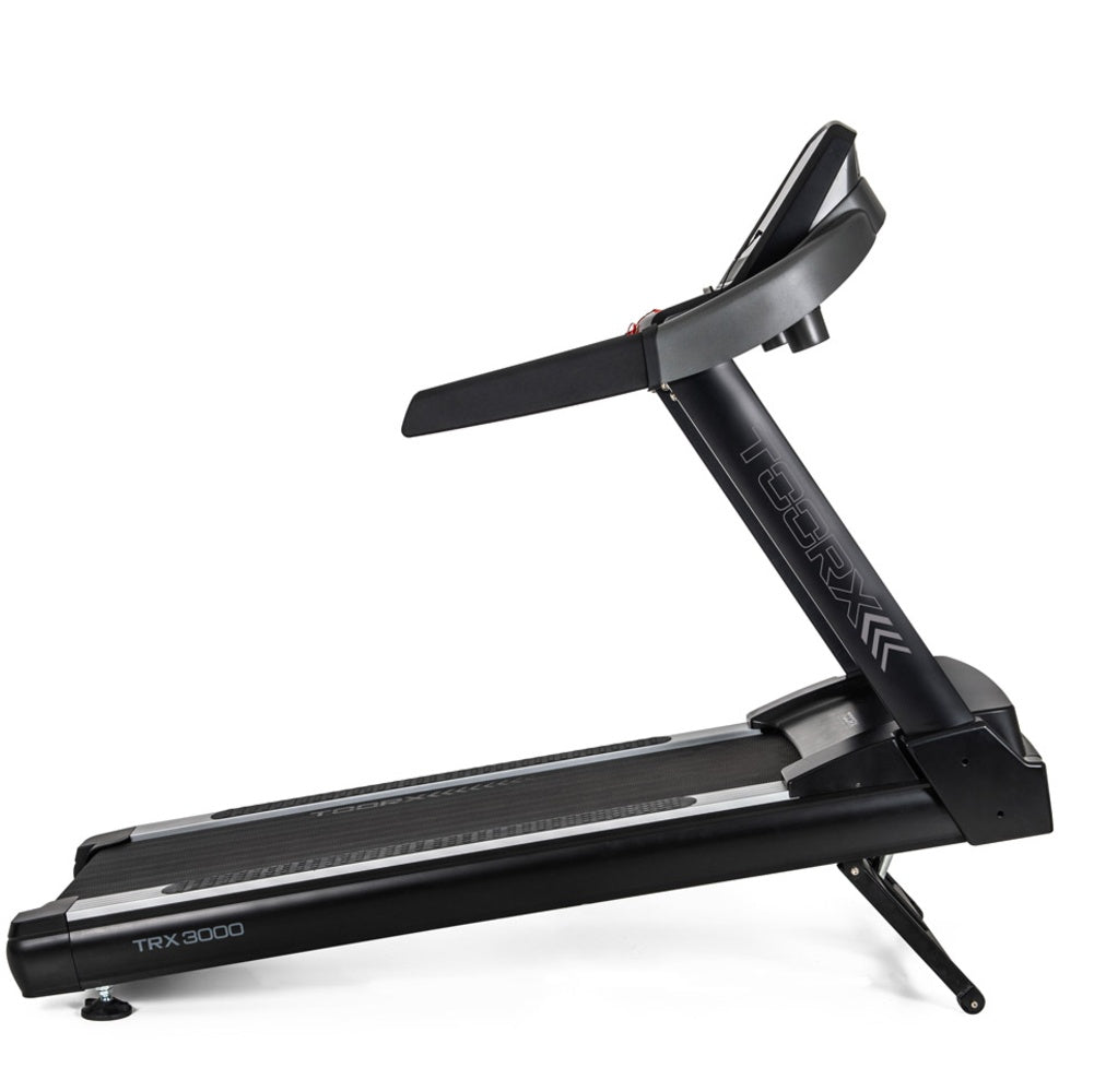 Tapis Roulant TRX-3000 HRC con Inclinazione Elettrica Motore AC e Fascia Cardio Inclusa -APP Ready 2.0- Linea Toorx Chrono PRO Line Velocità 1,0 - 22,0 Km/h Piano di corsa 60 x 156 cm Peso max utente 160 Kg Tappeto Elettrico Palestra