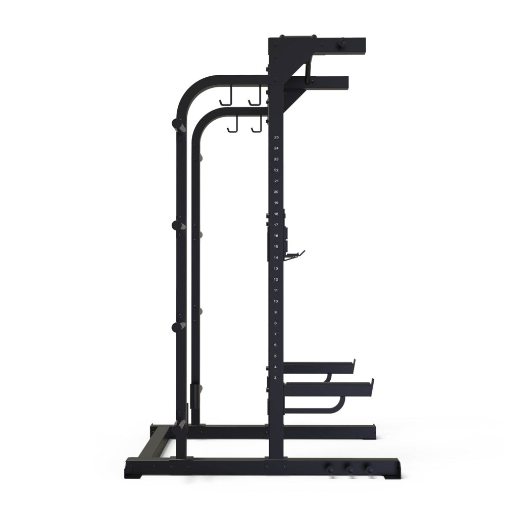 Toorx Vertical - WLX-3400 Half Rack con 8 Barre in Acciaio per Elastici e Traliccio Multipresa