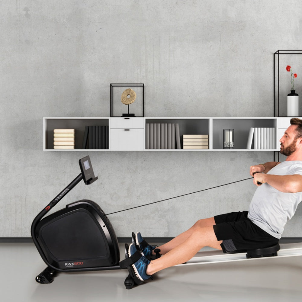 Vogatore RWX-500 Richiudibile Elettromagnetico con Ricevitore Wireless Linea Toorx Chrono Line Peso max utente; 130 kg Salvaspazio