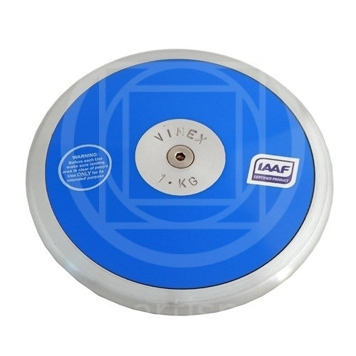 Aa1242 Disco In Nylon Per Lancio Del Disco Da 1 Kg.con Bordo Di Ferro Omologato Iaaf