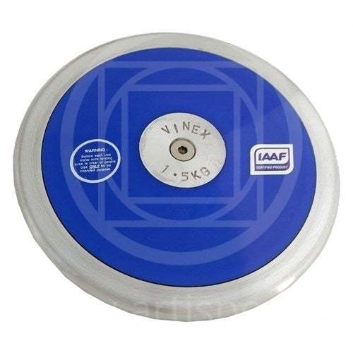 Aa1244 Disco In Nylon Per Lancio Del Disco Da 1,5 Kg. Con Bordo Di Ferro Omologato Iaaf