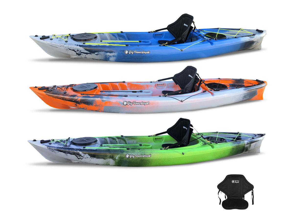 ACQUAPRIMA BIG MAMA KAYAK LIMITED EDITION - CANOA MONOPOSTO DA 310 CM + 2 GAVONE + 1 SEGGIOLINO ( PACK 2)