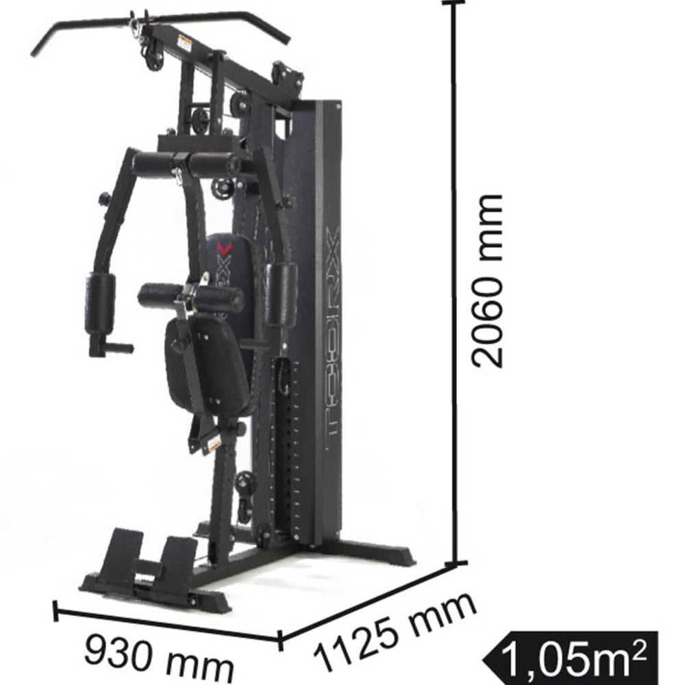 Stazione Multifunzione MSX-60 Pacco Pesi 70 kg Salvaspazio Linea Toorx