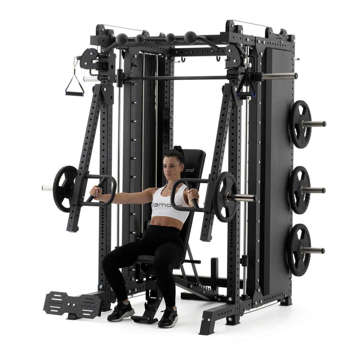 ALL IN ONE STATION - Weight stack 100 Kg x 2 - Prodotto Professionale linea Strenght DIAMOND - Cod. ALLIN1-FTM