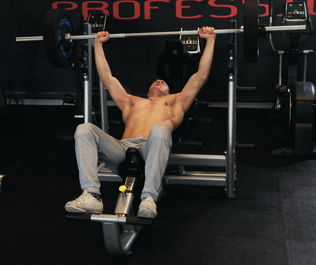 Panca Inclinata Olympic WBX B-3800 LINEA TOORX STRENGTH PROFESSIONALE Colore Nero