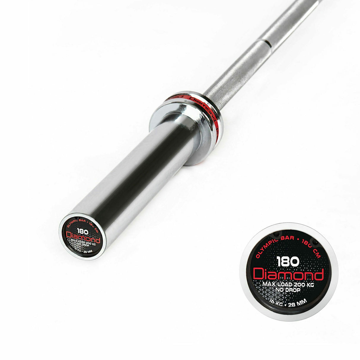 BILANCIERE OLIMPICO LUNGHEZZA 180 CM - Cod. BOD180N- LINEA DIAMOND