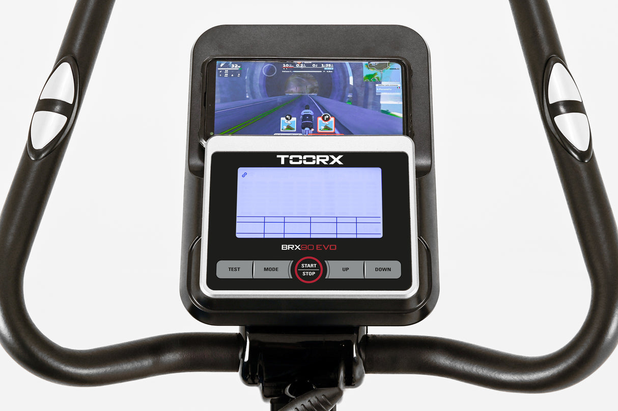 Cyclette Brx-90 EVO Hrc Cyclette Elettromagnetica con accesso Facilitato Toorx - App Ready 3.0 Volano 10 Kg - Peso Utente 120 Kg Cod.brx-90evo
