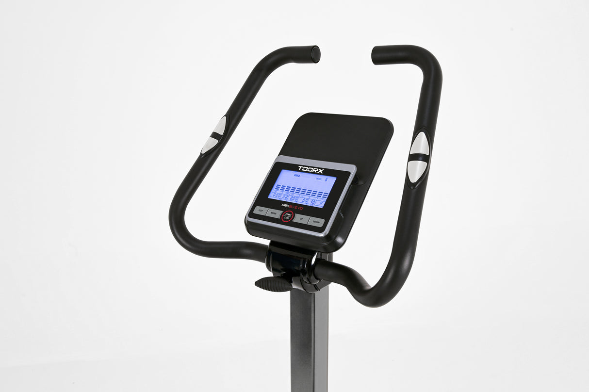 Cyclette Brx-90 EVO Hrc Cyclette Elettromagnetica con accesso Facilitato Toorx - App Ready 3.0 Volano 10 Kg - Peso Utente 120 Kg Cod.brx-90evo