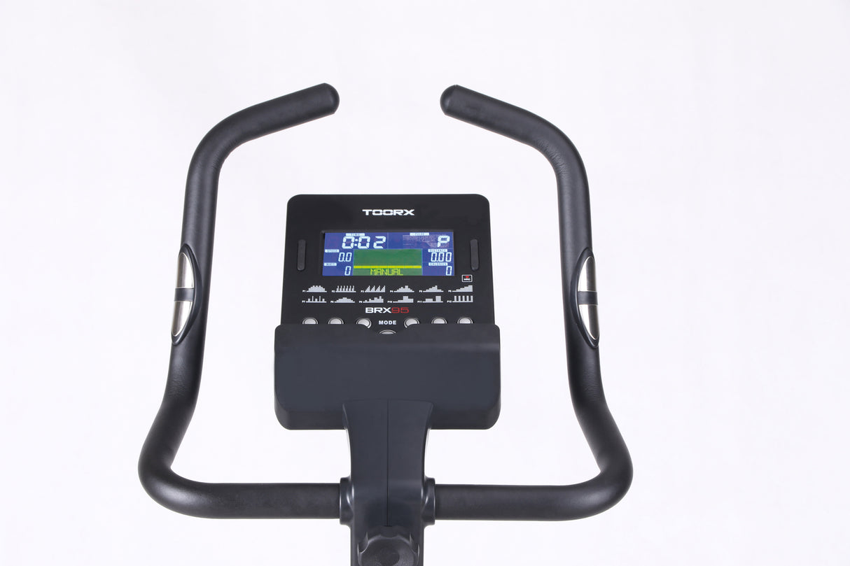 Brx-95 Hrc Cyclette Toorx Con Accesso Facilitato Elettromagnetica Con Ricevitore Wireless - Volano 10 Kg - Peso Utente 125 Kg Fitness Gym Bike Bici da Camera cod. BRX-95