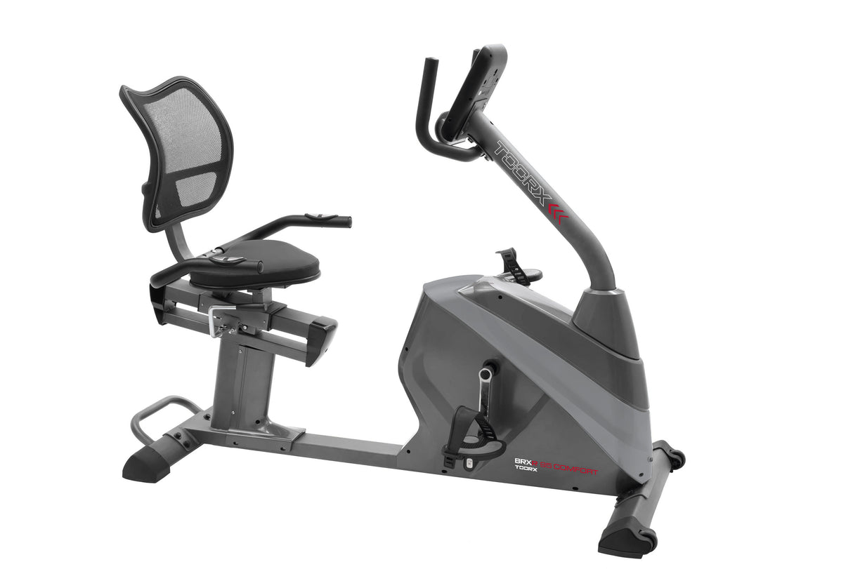 Brx R95 Comfort - Cyclette Orizzontale Elettromagnetica Con Ricevitore Wireless Toorx Fitness Gym Bike Bici da Camera - Utente 130 kg. - cod. BRX-R95-COMFORT