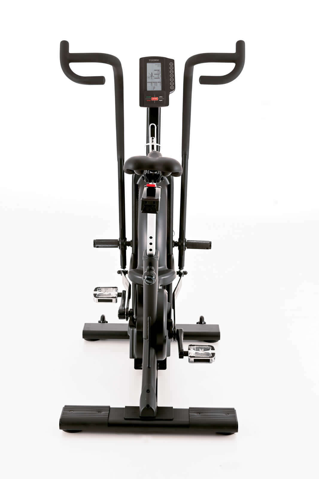 Cyclette BRX-AIR-CROSS Resistenza ad Aria con Ricevitore Wireless Linea Toorx Vertical Line - Utente 150 kg.