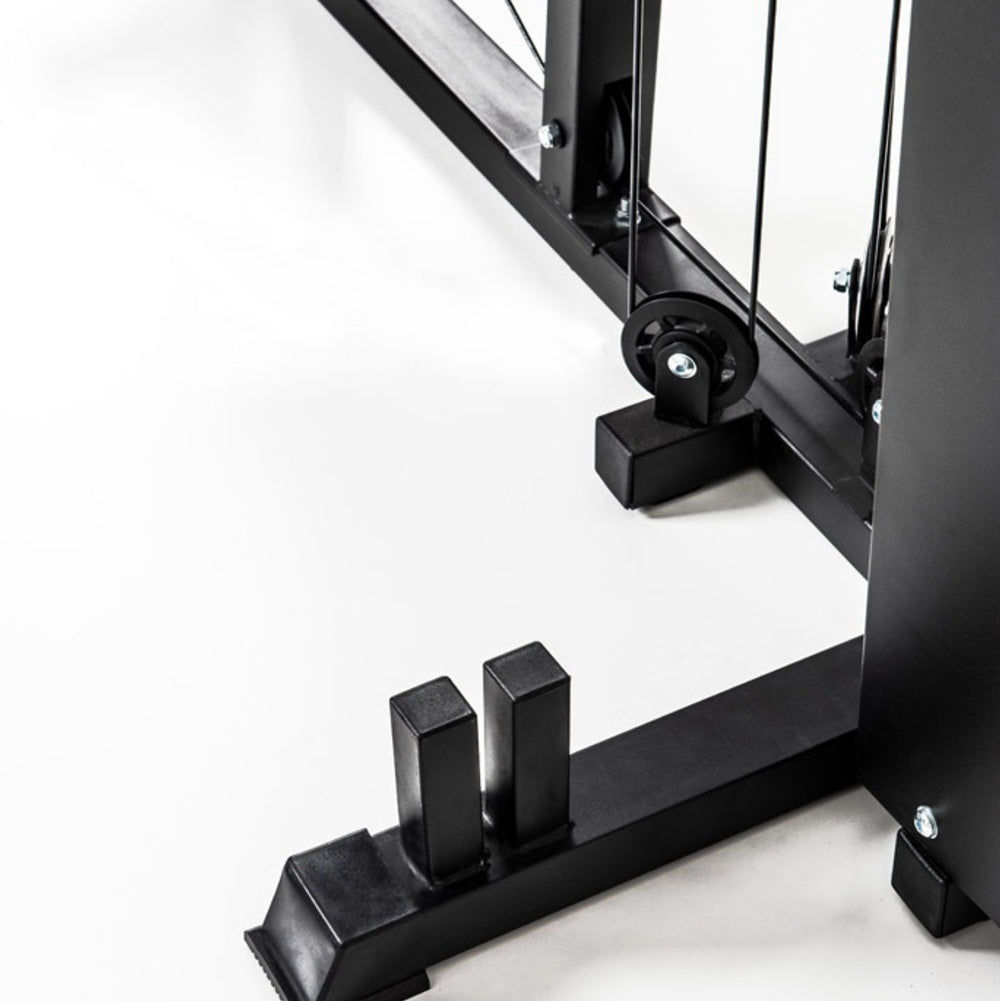 Stazione Multifunzione MSX-90 Pacco Pesi 102 kg kg con Doppio Cavo Libero e Pressa Gambe Regolabile Linea Toorx