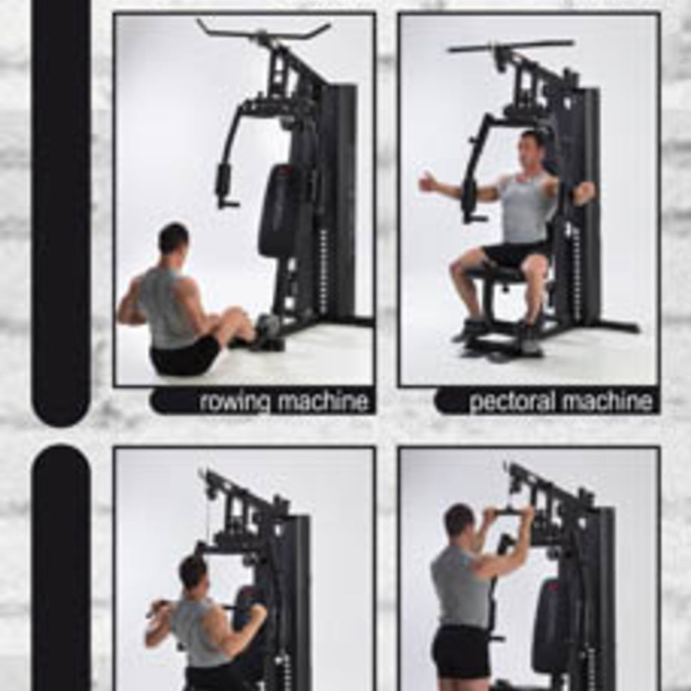 Stazione Multifunzione MSX-70 Pacco Pesi 102 kg Salvaspazio Linea Toorx