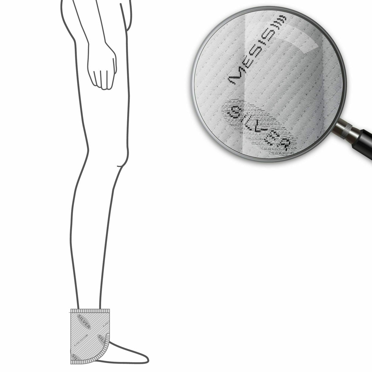 Diffusore tessile Alta frequenza Cavigliera per Magneto waves - magnetoterapia cod.MW-CAV