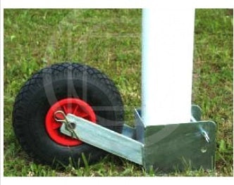 ruote porte calcio COD. AF1462/4 Coppia dispositivo per il trasporto di porte da calcio mod.AF1462/2 - AF1462 - AF1512 - AF1514
