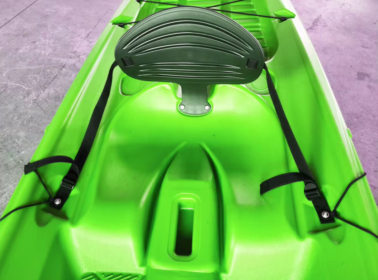 kayak fishing canoa GIL 2.0 BIG MAMA KAYAK canoa monoposto da 254 cm + 2 p.canne interni + seggiolino + pagaia - ARANCIO