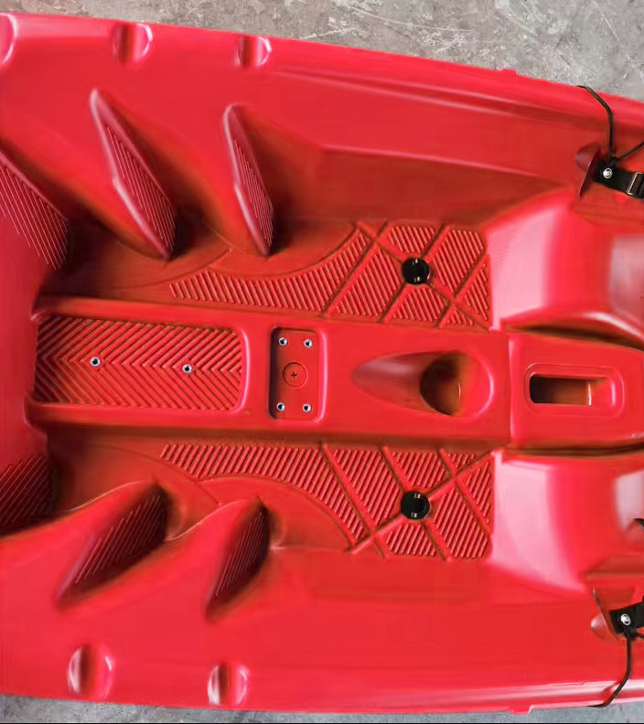 kayak fishing canoa GIL 2.0 BIG MAMA KAYAK canoa monoposto da 254 cm + 2 p.canne interni + seggiolino + pagaia - GIALLO