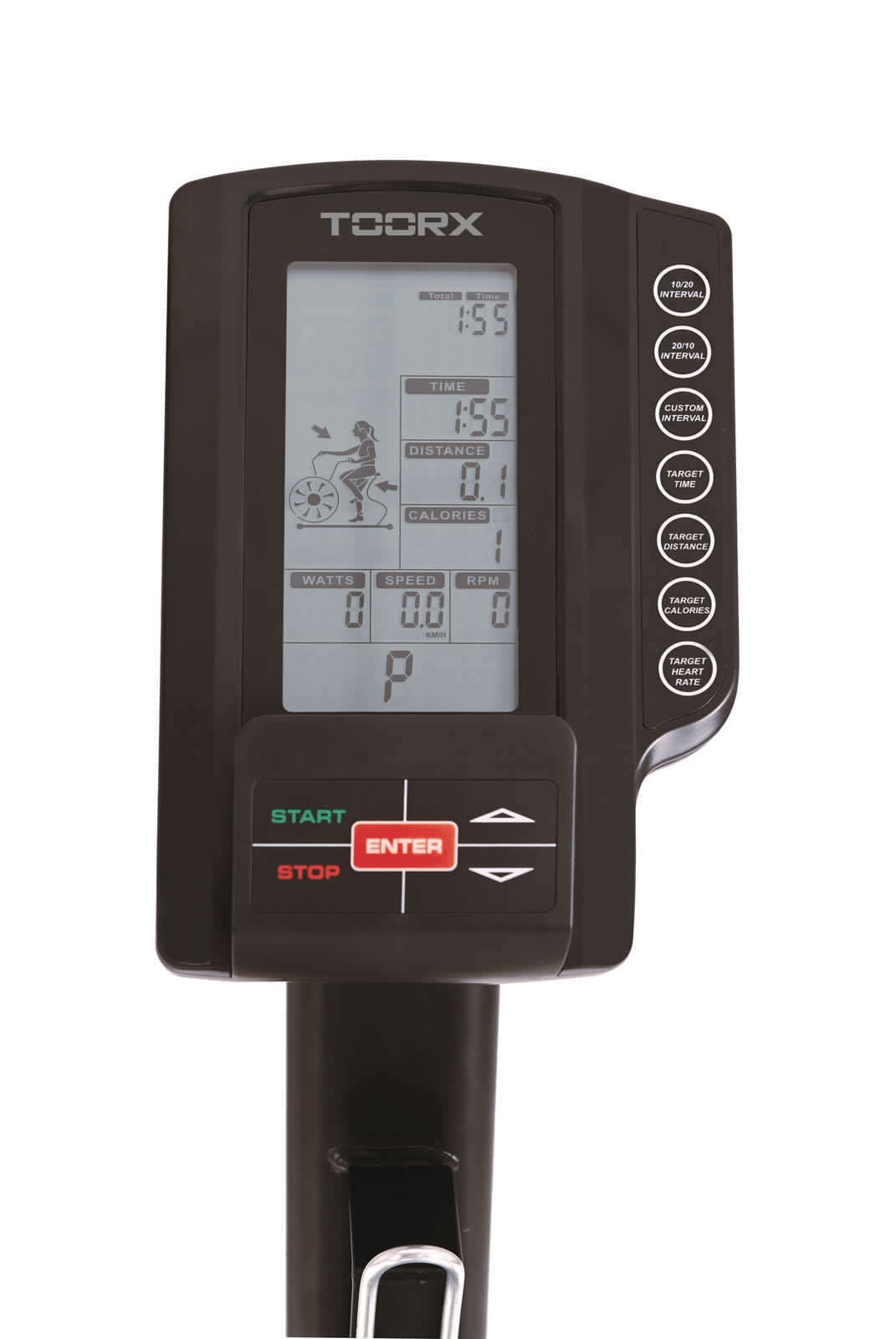 Cyclette BRX-AIR-CROSS Resistenza ad Aria con Ricevitore Wireless Linea Toorx Vertical Line - Utente 150 kg.