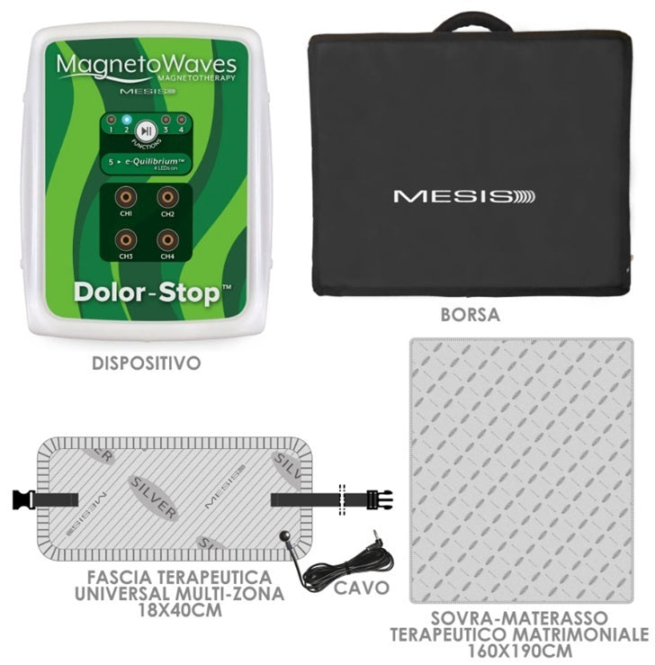 Promo Mesis Magnetoterapia MagnetoWaves DOLOR-STOP dotazione DOUBLE BED- 5 programmi - 4 canali cod. MAGNETOWAVES DOL (DS-DB)