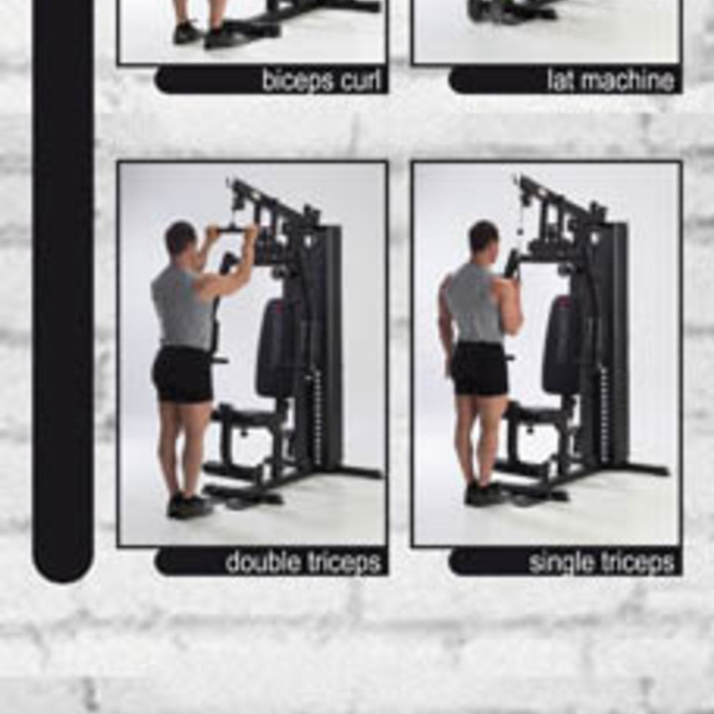 Stazione Multifunzione MSX-60 Pacco Pesi 70 kg Salvaspazio Linea Toorx