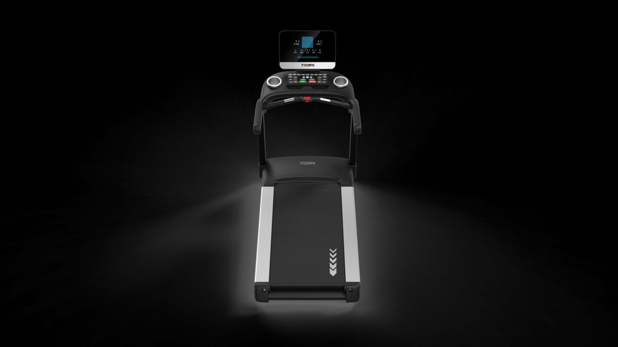 TRX 8500EVO Tapis roulant professionale App Ready 3.0 Piano Corsa 58 x 156 cm Velocità 1,0 - 22,0 Km Peso max utente 160 Kg Inclinazione Elettrica Corrente Alternata Linea Toorx Professional