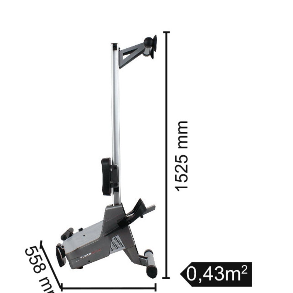 Vogatore Rower ACTIVE Magnetico Salvaspazio con Ricevitore Wireless Linea Toorx Peso max utente; 100 kg Richiudibile