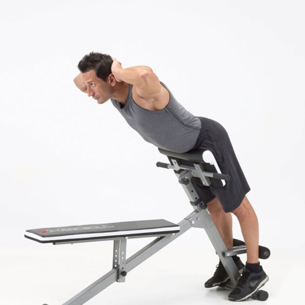 Panca per Hyperextension con Panca Piana e Inclinabile Multiuso WBX-40 MULTI FIT Richiudibile Linea Toorx
