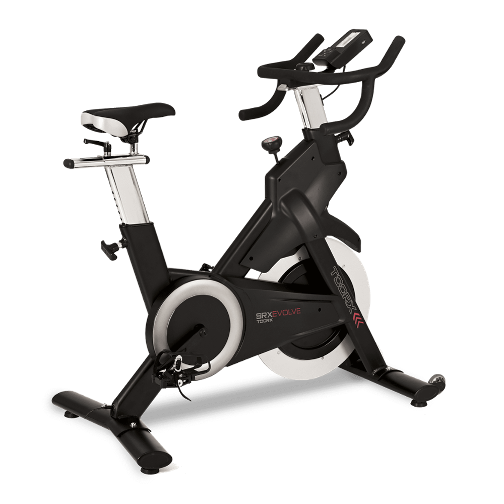 PROMO Gym Bike SRX-EVOLVE HRC elettromagnetica con ricevitore wireless e fascia cardio inclusa TOORX - APP READY. iConsole+ Kinomap+ Zwift
