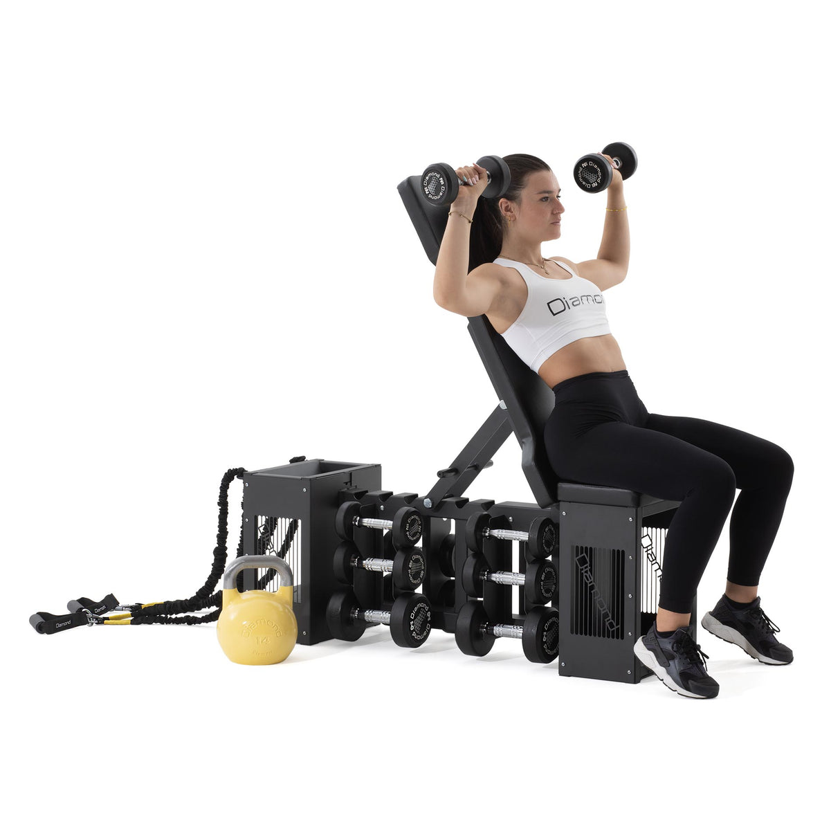 UTILITY BENCH REGOLABILE- Linea Diamond Professional Strenght - Cod. GB-ADJUTILITYBENCH