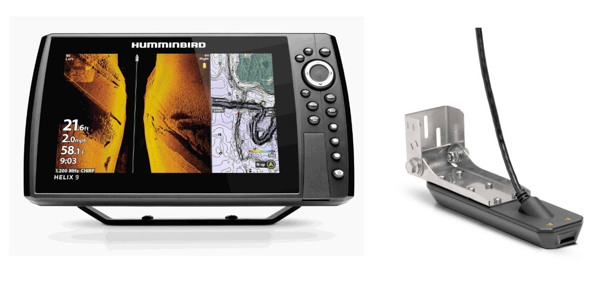 Humminbird Helix 9 CHIRP MSI+ GPS G4N include trasduttore da poppa DS, MDI & MSI+ cod.JH-H9-380