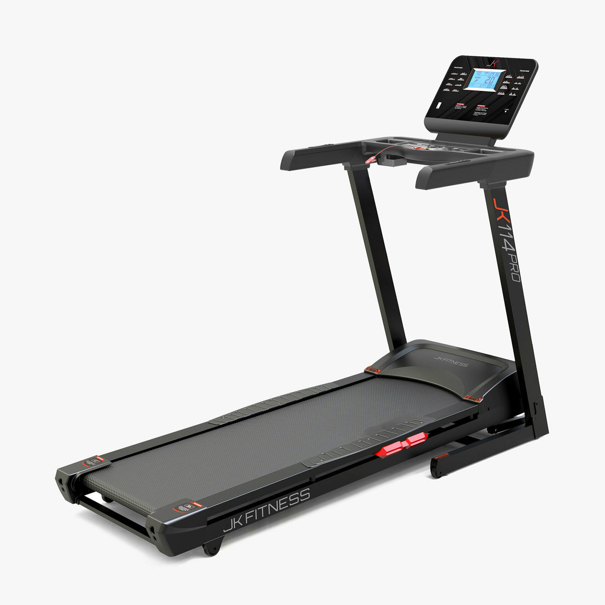 JK114-PRO TAPIS ROULANT JK FITNESS Linea Home - motore da 2.5 HP (max 18 km/h) inclinazione elettronica su 18 livelli. Richiudibile