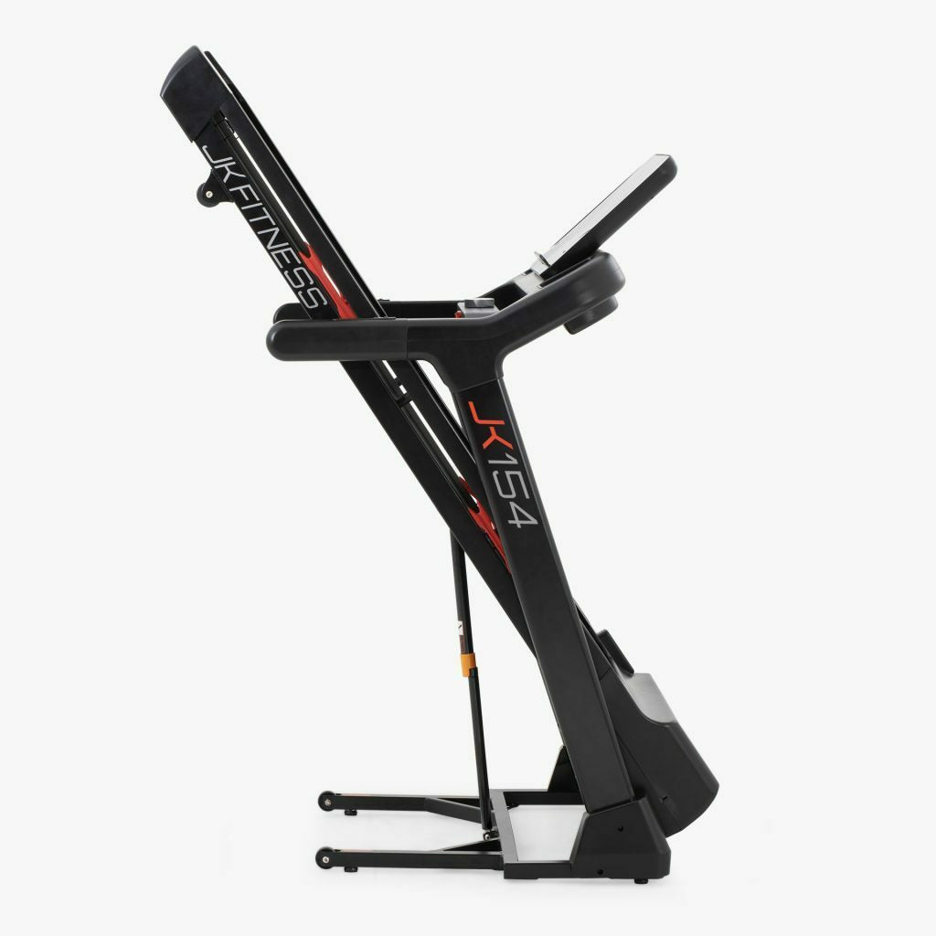 JK154 TAPIS ROULANT JK FITNESS Linea Home - elettrico richiudibile con un motore da 3.5 HP raggiunge una velocità di 22 km/h, e inclinazione elettronica su 20 livelli.