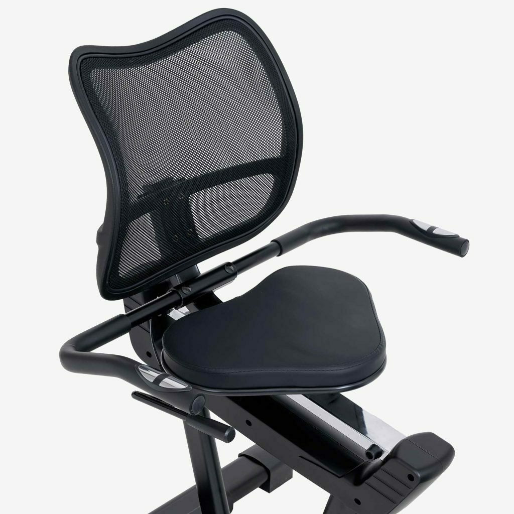JK324 NUOVA cyclette elettromagnetica recumbent JK Fitness - fascia media - home fitness- volano da 10 kg bilanciata e pedivella da 17 cm