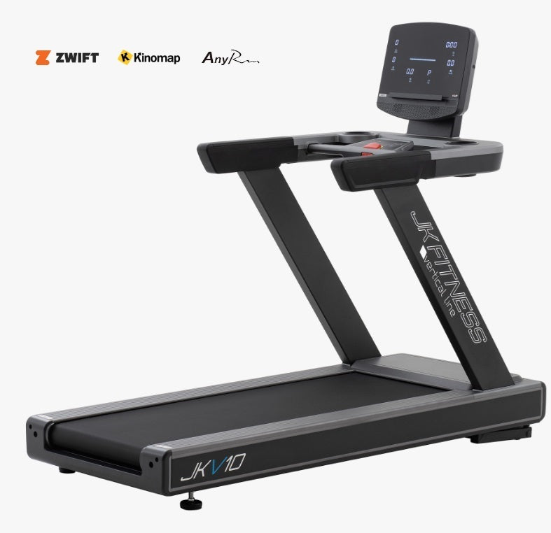 JKV10 TAPIS ROULANT JK FITNESS fascia cardio inclusa compatibile con Zwift Kinomap e Anyrun- piano corsa 148 x 56 cm - velocità 22 km/h - peso max utente 160 kg