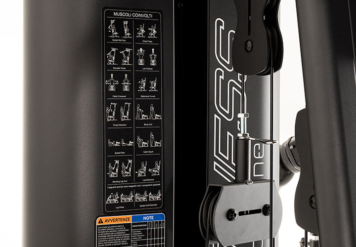 Stazione Multifunzione JKV61 Pacco Pesi 90 kg Linea JK Fitness Vertical cod. JKV61