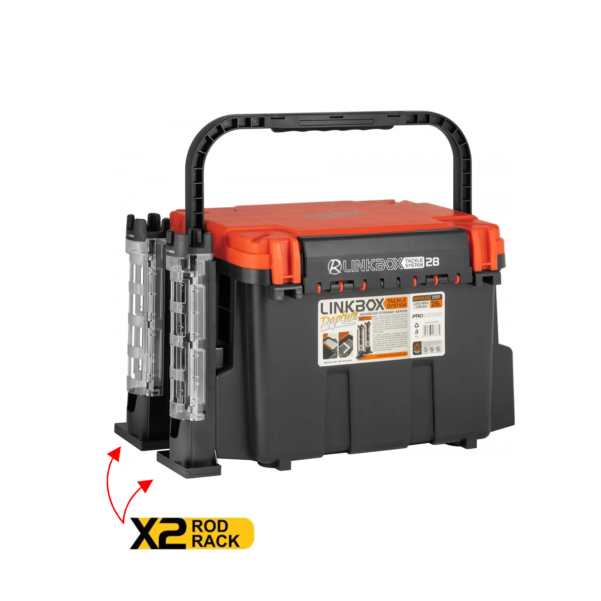 VALIGETTA PORTA ACCESSORI LINKBOX 20 LITRI TACKLE SYSTEM - RAPTURE - PRO SERIES ts24