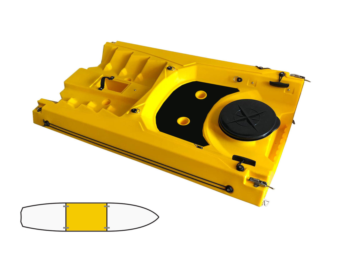 modulo centrale per kayak Split Big Mama kayak colore ( giallo)