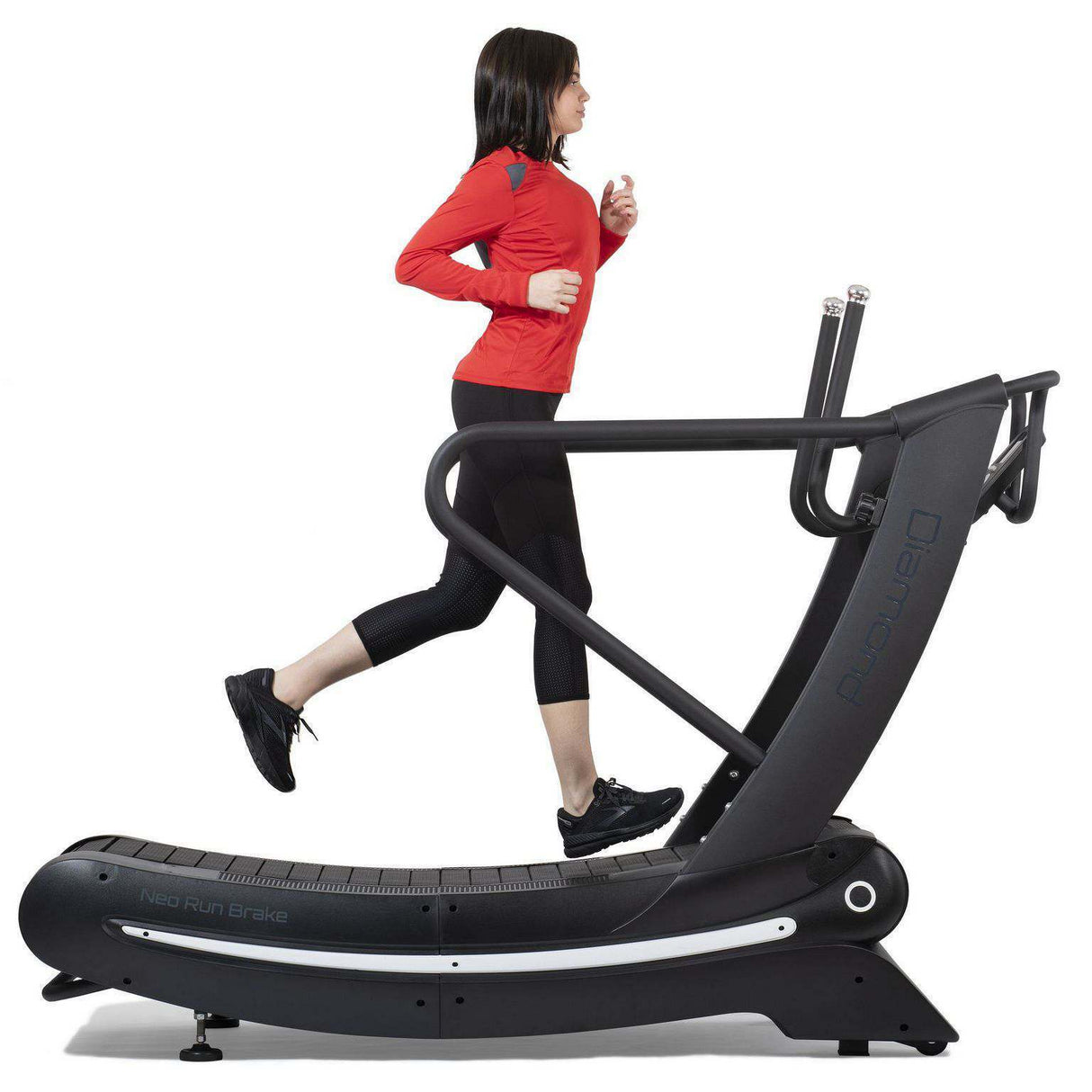 Neo Run Brake Tapis Roulant Curvo Magnetico 120 Cuscinetti Freno Magnetico -Diamond- Piano Corsa 170 X 44 Cm - Peso Max Utente 200 Kg