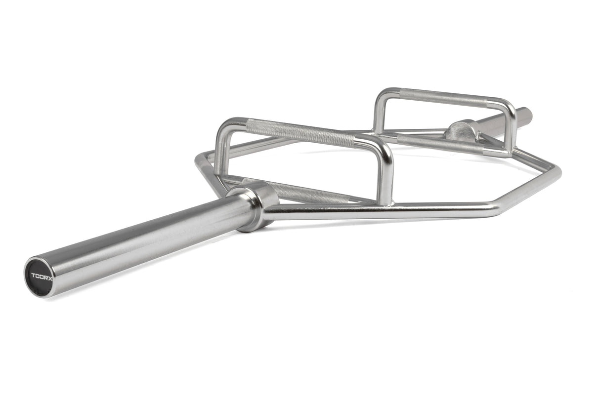 OSB Bilanciere Olimpionico Esagonale con Doppia Impugnatura (Shrug Bar) Carico Max. 300 Kg. Linea Toorx