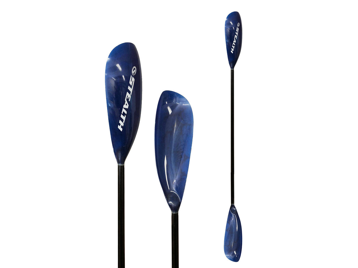 Pagaia Stealth FIBERGLASS BLADE AND STRAIGHT SHAFT (intera) pagaia in fibra di vetro peso 1100 gr