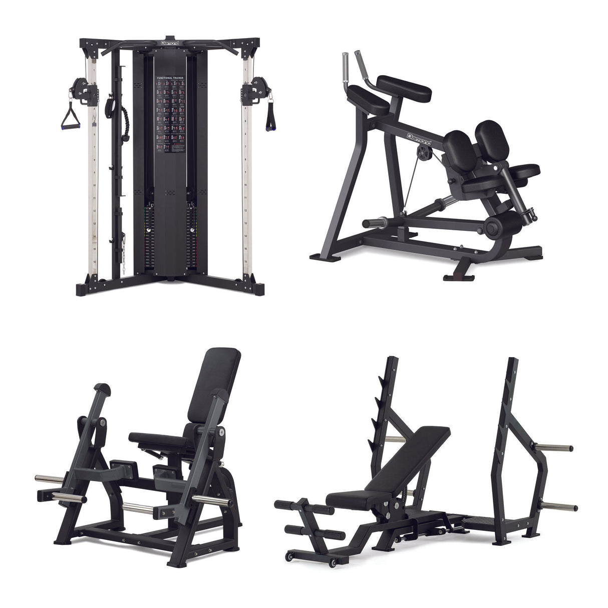 Pacchetto palestra 1 con 4 macchine - GB750-OLYINCLINE, PL300-STANDINGLEGCURL, CCR-P, PL-LEGEXTENTION