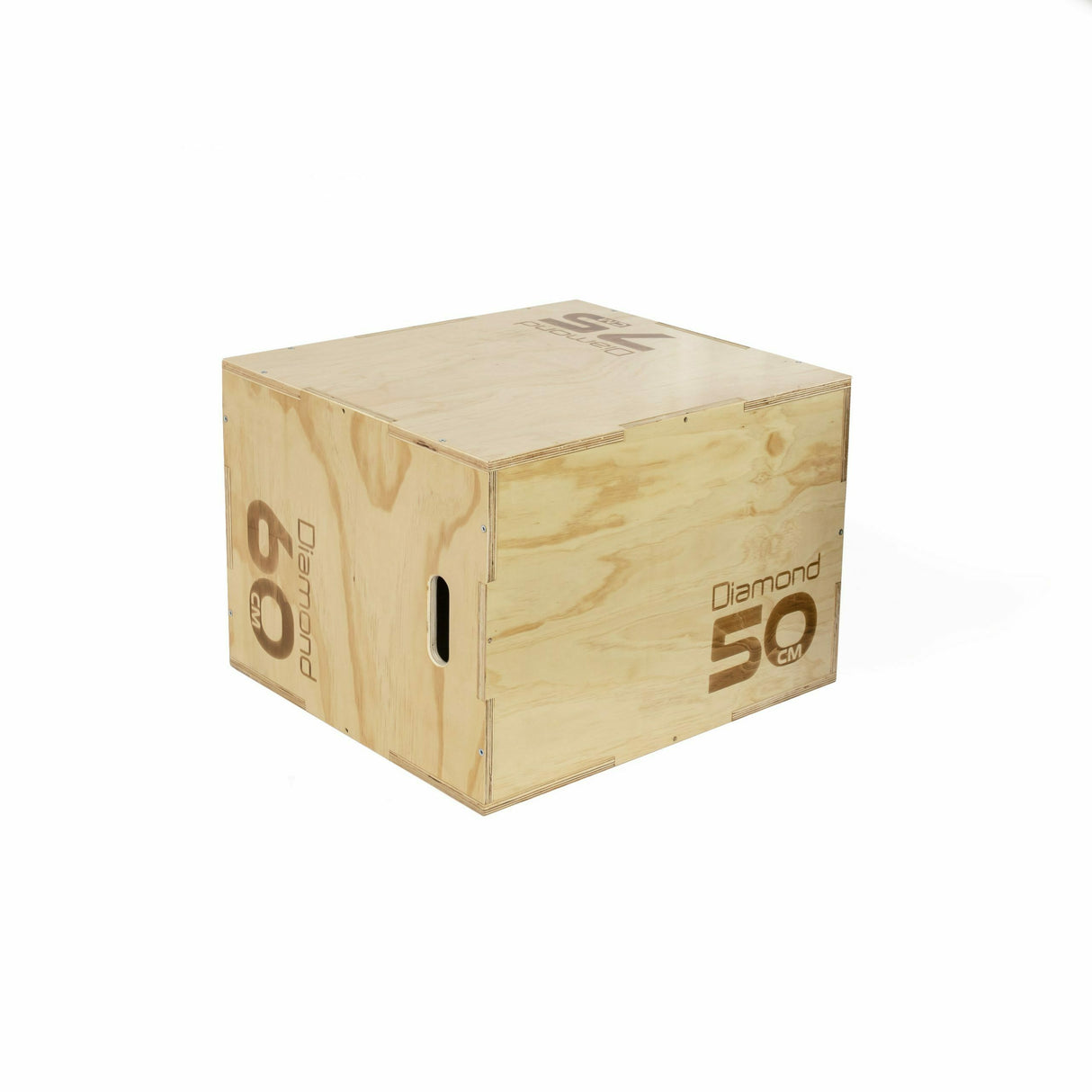 PLYO BOX LEGNO NATURALE (75-60-50 cm) - 24Kg - Linea Diamond - Cod. PBD