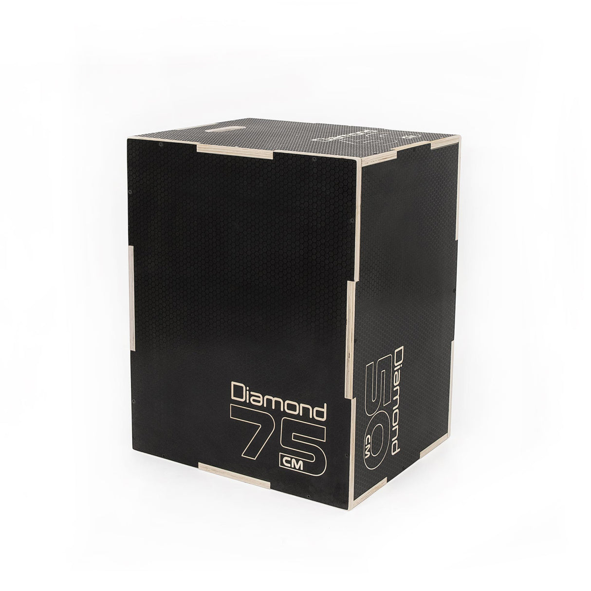 PLYO BOX LEGNO BLACK GRIP (60-60-75 cm) - Linea Diamond - Cod. PBD-BG