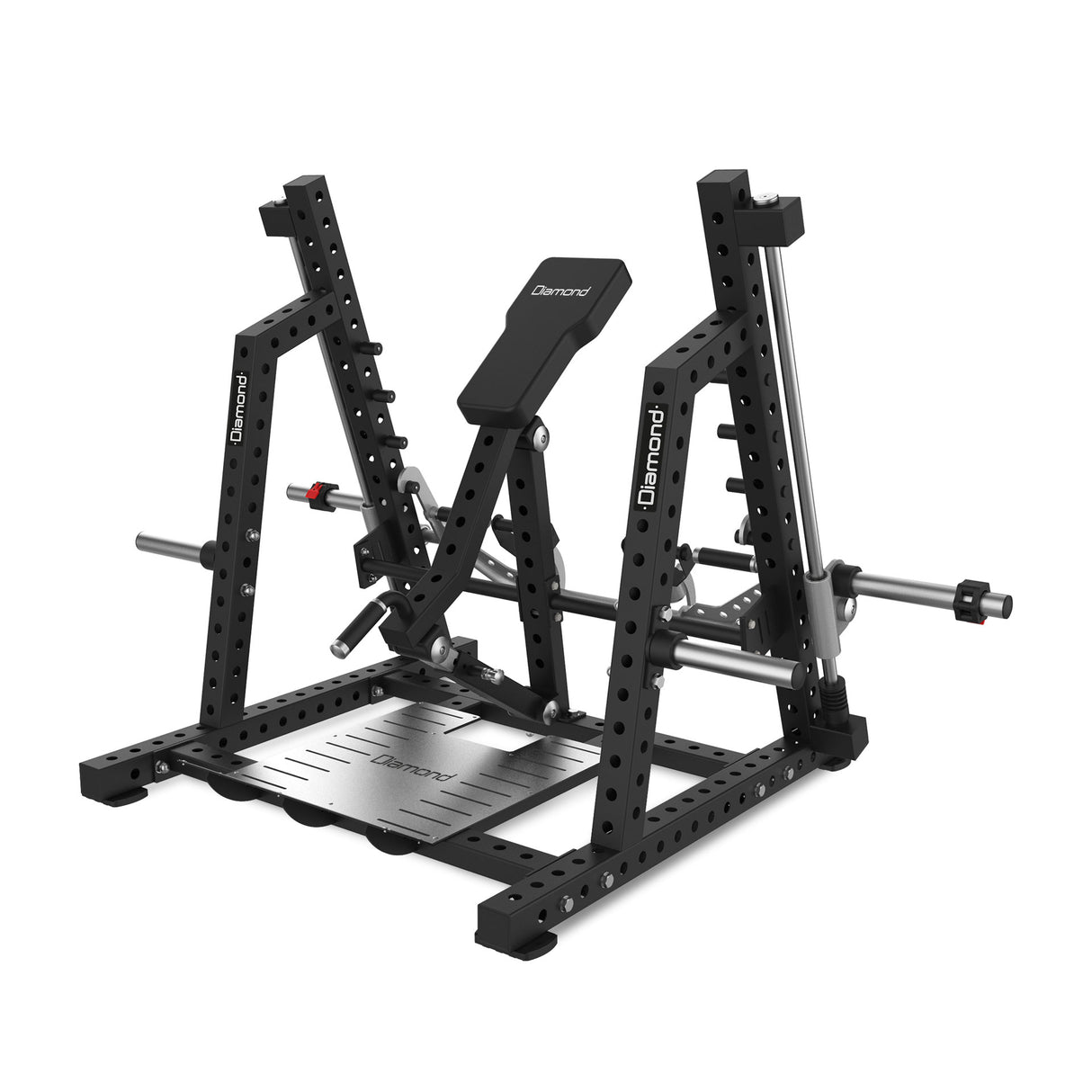 SMITH ROW T-BAR della Serie RIGS Plate Loaded Linea Diamond Fitness Cod. PL300-FRONTSMITHROW