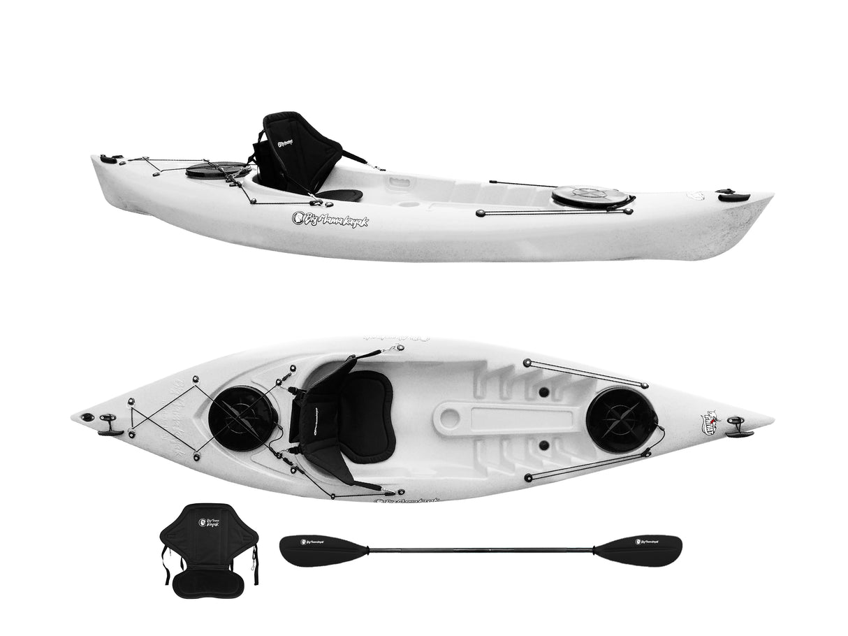 Kayak posto singolo Privat 2.0 Big Mama Kayak canoa monoposto 295 cm + 2 gavoni + 1 pagaia+ 1 seggiolino (FULL PACK) - GRANIT