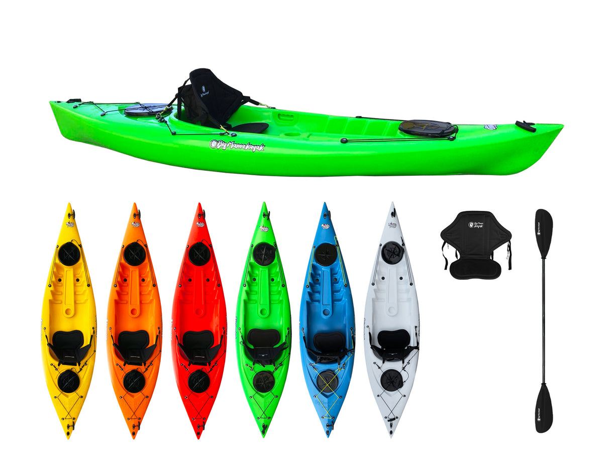 KAYAK MONOPOSTO PRIVAT 2.0 BIG MAMA KAYAK - CANOA DA 295 CM + 2 GAVONI+ 1 PAGAIA + 1 SEGGIOLINO (FULL PACK)